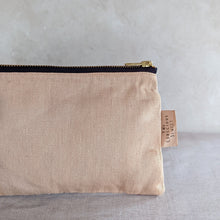 Load image into Gallery viewer, Avocado Dyed Zip Pouch - Accessories - The Conscious Sewist - accessories - Make-up bag
