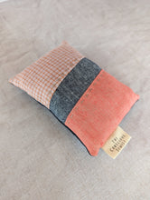 Load image into Gallery viewer, Hand pieced pin cushion - E - The Conscious Sewist - fabric scraps - tools

