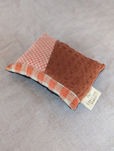 Load image into Gallery viewer, Hand pieced pin cushion - F - The Conscious Sewist - fabric scraps - tools
