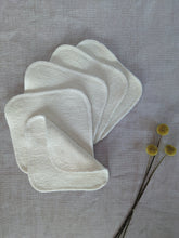 Load image into Gallery viewer, Organic Hemp &amp; Cotton Cloth Wipes - The Conscious Sewist - bathroom - facial rounds

